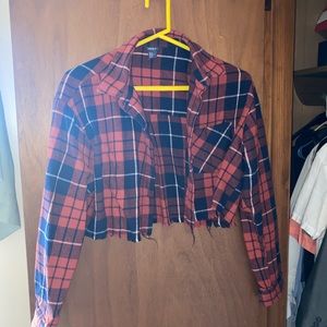 Forever 21 Cropped Flannel